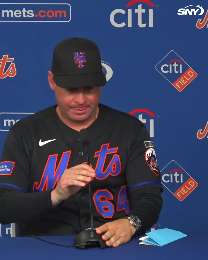 "Special. You got to give him credit. This guy continues to work." Carlos Mendoza talks about MJ Melendez's walk-off home run: