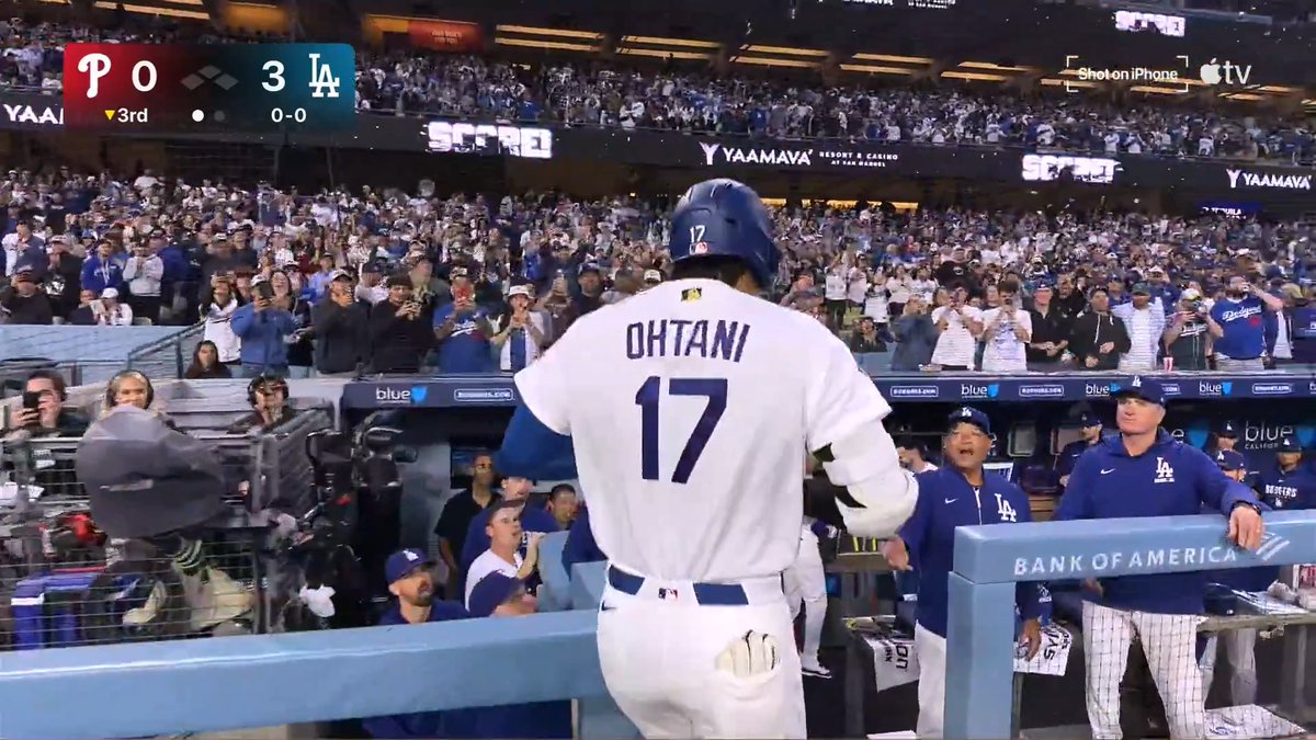 ¡Shohei con el tercer cuadrangular del juego!