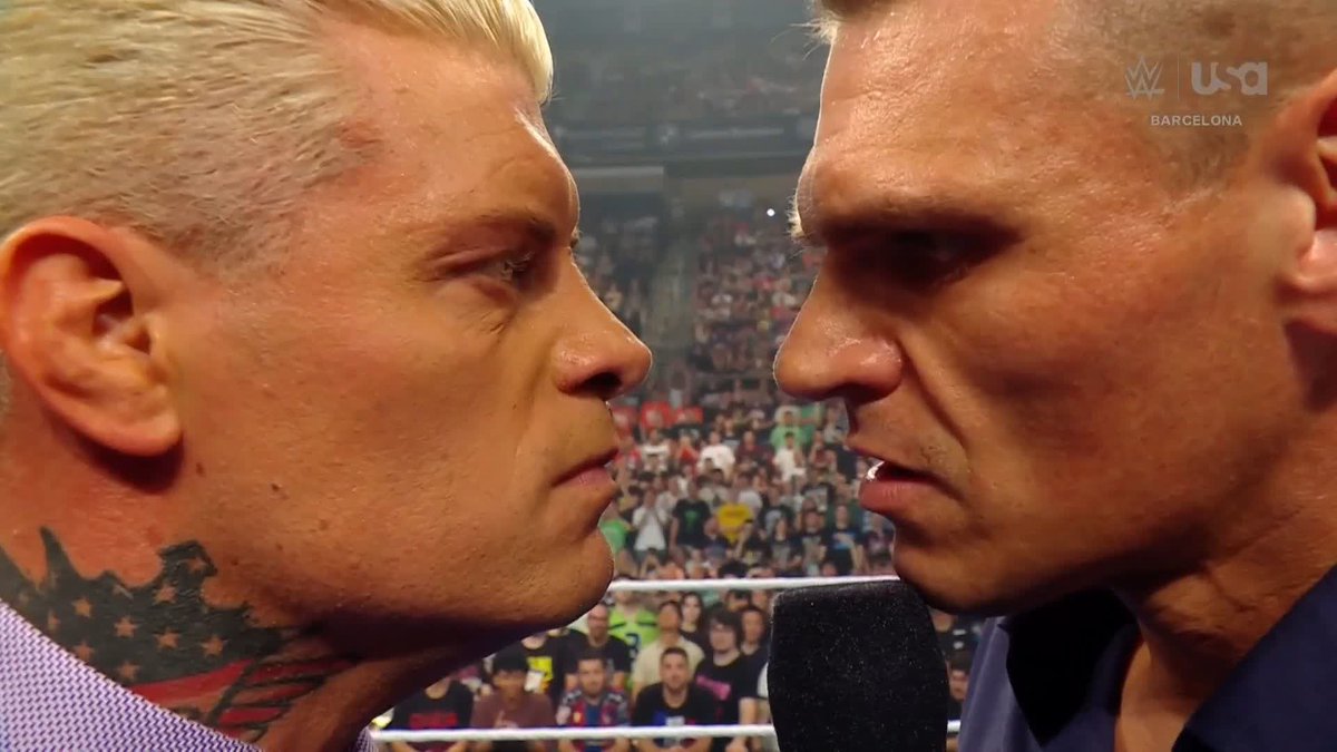 "I'm promising you...I'm gonna choke you out." GUNTHER gets the last word on Cody Rhodes... 😬