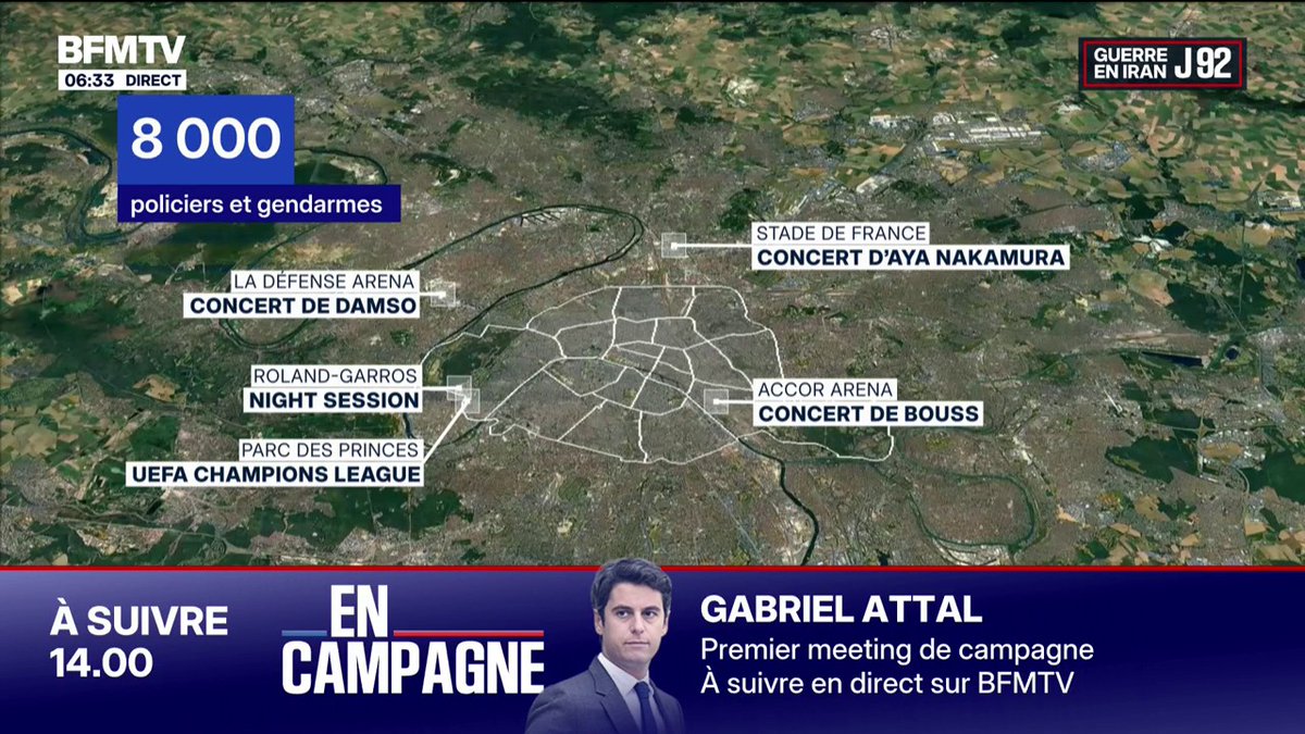 Finale de la Ligue des Champions: 8.000 forces de l'ordre déployées à Paris