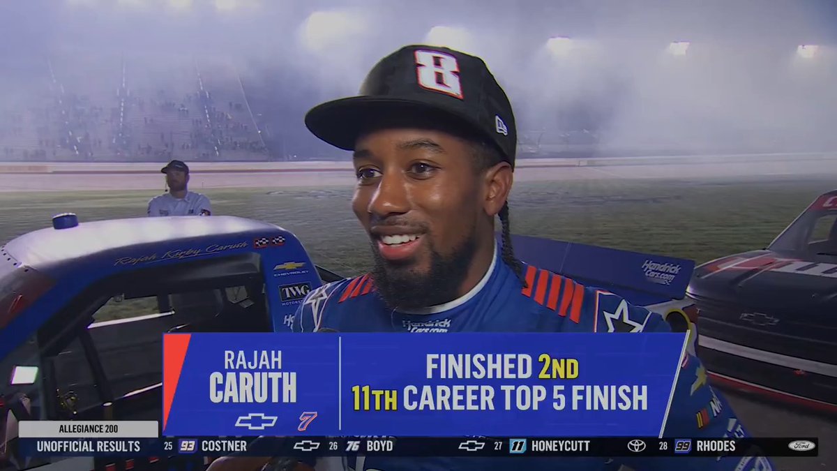 So close for Rajah Caruth. He talks with Josh Sims after bringing it home P.2.