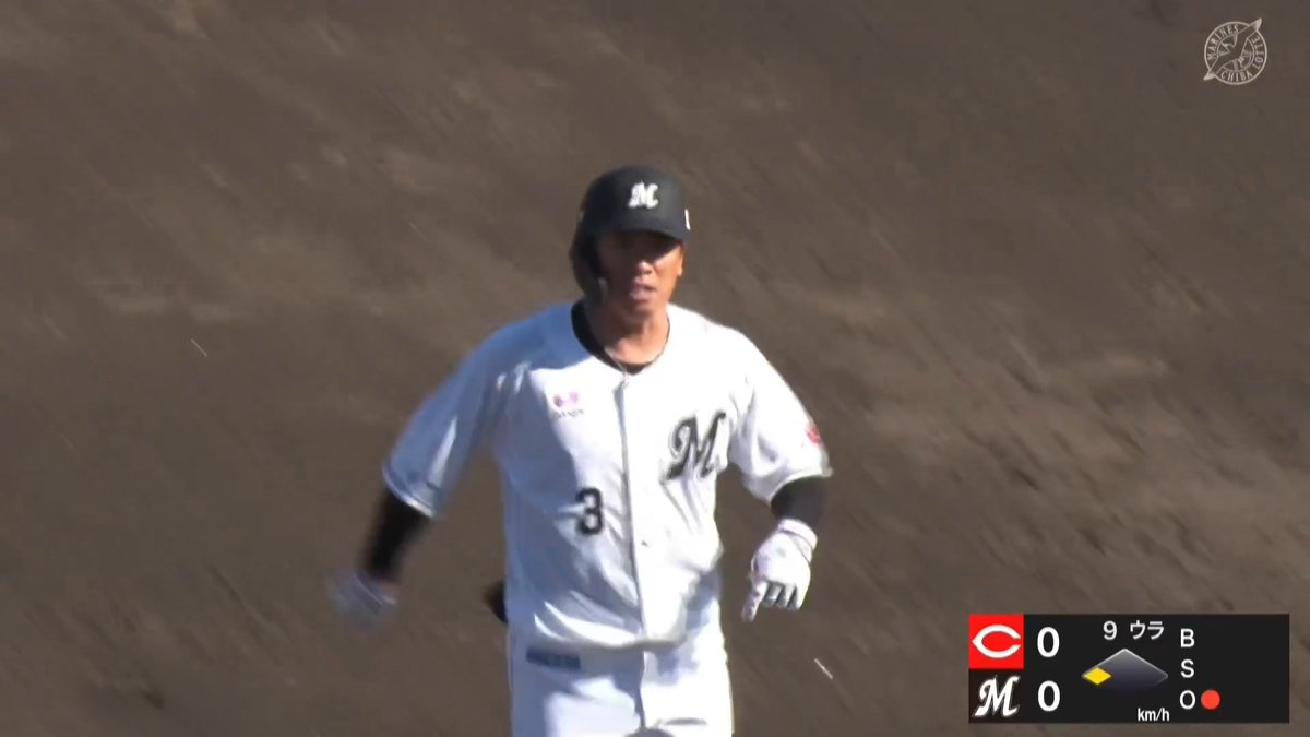 ベテラン健在 外野の頭を超えた 角中勝也 代打サヨナラタイムリー ⚾️ロッテ×広島（ファーム） #イージースポーツ #chibalotte #だったらDAZN