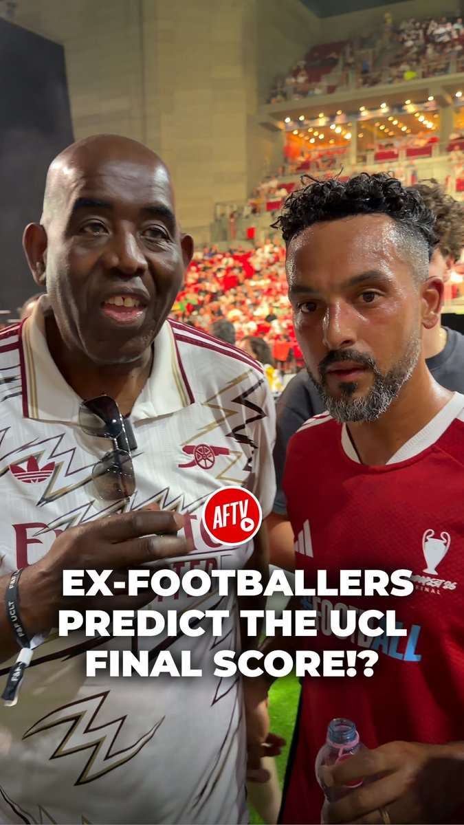 Ex-footballers give their score predictions for the UCL final! 👀 #AFTVBudapest