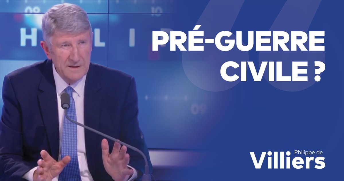 🎙️ À tous ces politiciens qui nous gouvernent ou font mine de s'opposer : vous êtes tous coupables, responsables, complices. Vous avez supprimé l'assimilation pour l'intégration. Résultat : c'est la désintégration. Le climat actuel ressemble à une pré-guerre civile. 🔗 Émission complète : #FaceAPhilippeDeVilliers #FADV #CNews #PSGARS #UCLFinal