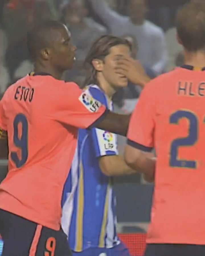 El adiós goleador de Samuel Eto'o. 🇨🇲 Tal día como hoy en 2009, el camerunés marcó su último gol con el FC Barcelona en LALIGAEASPORTS. LALIGAHistory