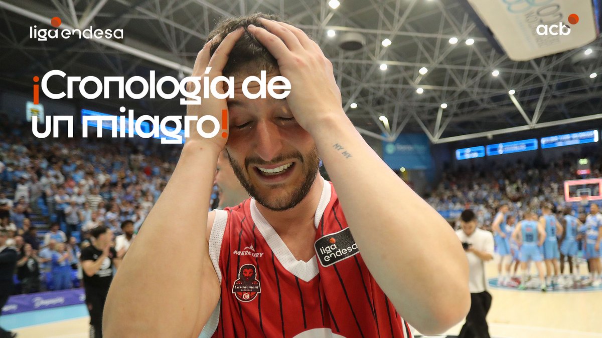 La cronología de un 𝙢𝙞𝙡𝙖𝙜𝙧𝙤 La historia de una 𝙥𝙚𝙧𝙢𝙖𝙣𝙚𝙣𝙘𝙞𝙖 ¡Revive la remontada de Casademont Zaragoza para certificar la salvación en #LigaEndesa! Pelos de punta 💫