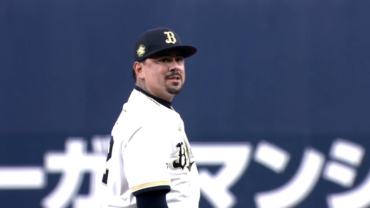 #マチャド 圧巻の3者三振締め🔥 2番 #田中幹也 から始まる上位打線を奪三振ショーで退けた💪 マチャドはこれで連続セーブを13試合に伸ばした✨ #Bs2026 #ベースボールLIVE で配信中[初月無料]