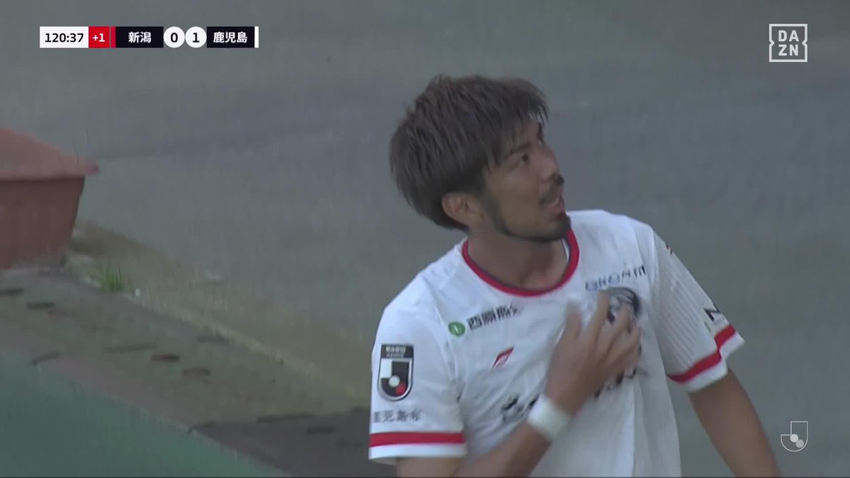 劇的決勝ゴール 広瀬健太がFKをニアで合わせた! 延長後半終了間際に大きな先制弾! 🏆明治安田J2・J3百年構想リーグ PO第1戦 🆚新潟×鹿児島 📱#DAZN 見逃し配信中 #Jリーグ #だったらDAZN