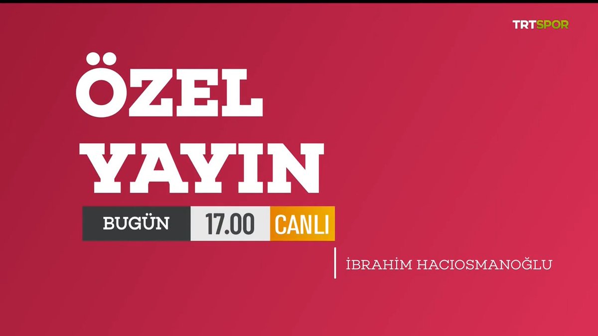 🚨 TFF Başkanı İbrahim Hacıosmanoğlu, TRT Spor'a konuk oluyor. ❓ Milli Takımımızın Dünya Kupası'ndaki şansını nasıl değerlendiriyor? ❓ Takım içindeki hava nasıl? ❓ Yabancı kuralı hakkında ne düşünüyor? 🎙️ Serkan Yetkin 🎙️ Fatih Doğan 📅 Bugün 📺 TRT Spor 🕔 17.00