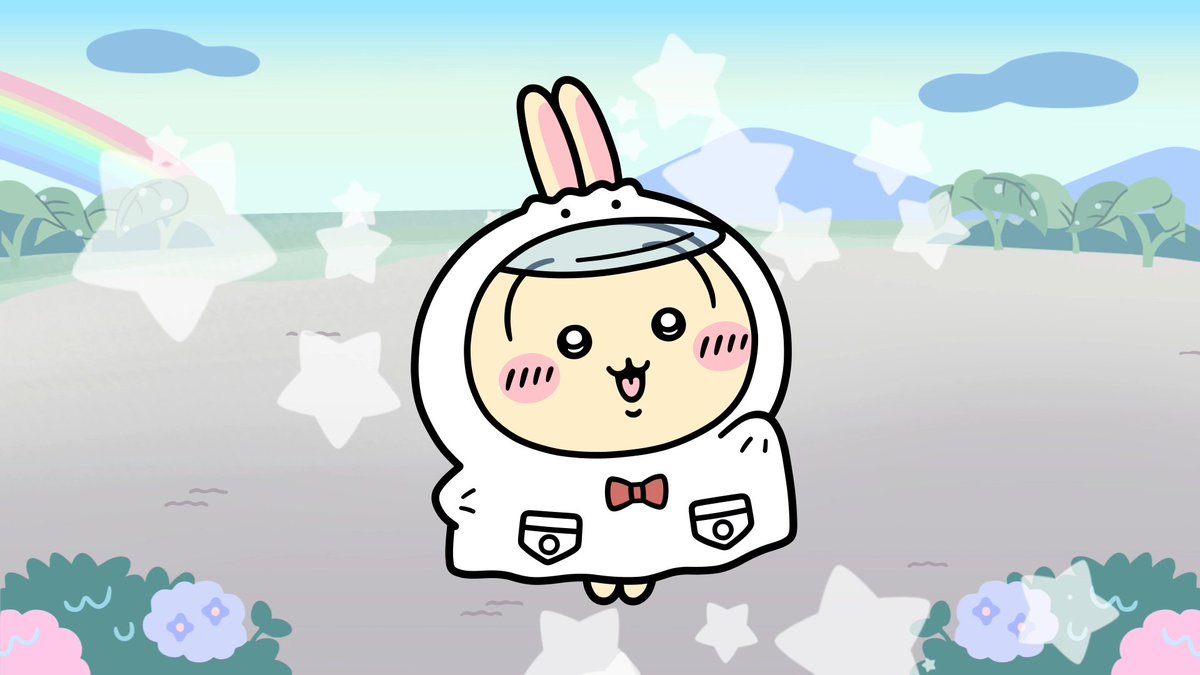 ╭━━━━━━━━━━━╮ ☂️雨の日衣装☂️ うさぎ ╰━━━━━━━━━━━╯ うさぎの雨の日衣装をご紹介✨ イベントを進めた方全員がゲットできる！ 一緒に討伐に出かけよう🌟 #ちいぽけ #ちいかわぽけっと #ちいぽけ雨の日