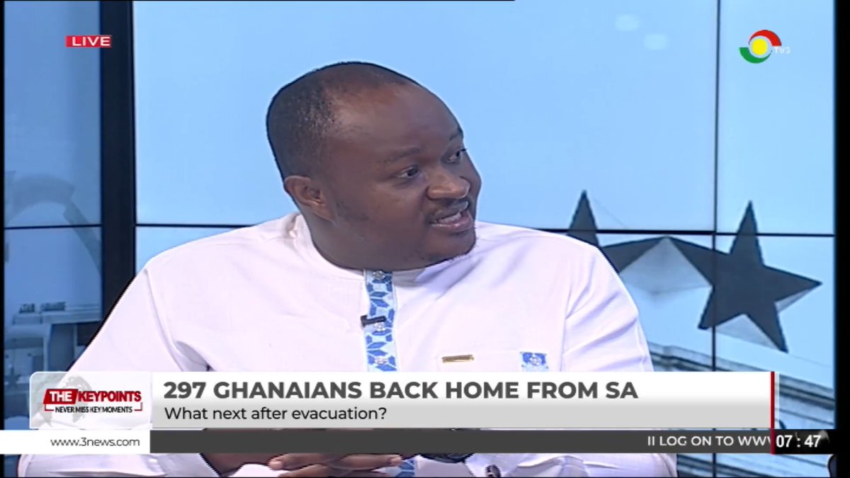 "South Africa is almost turning into a lawless state. Most of the South African men are lazy." - NPP Communications Team member Kwasi Kwarteng shares his bizarre experience in South Africa. #TheKeyPoints #TV3GH