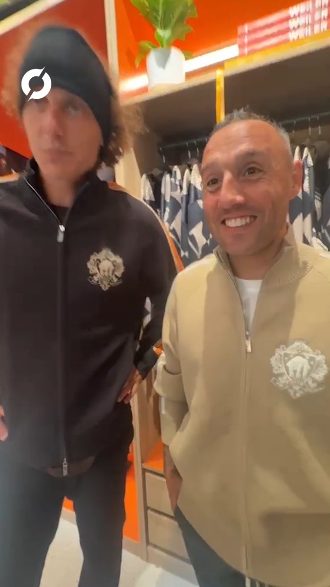 "I wish Arteta all the best, he is getting what he deserves" David Luiz and Santi Cazorla speaking ahead of today's Champions League final between Arsenal and PSG at the @Justeatie Champions Deserve event at the Home of Champions in Budapest.