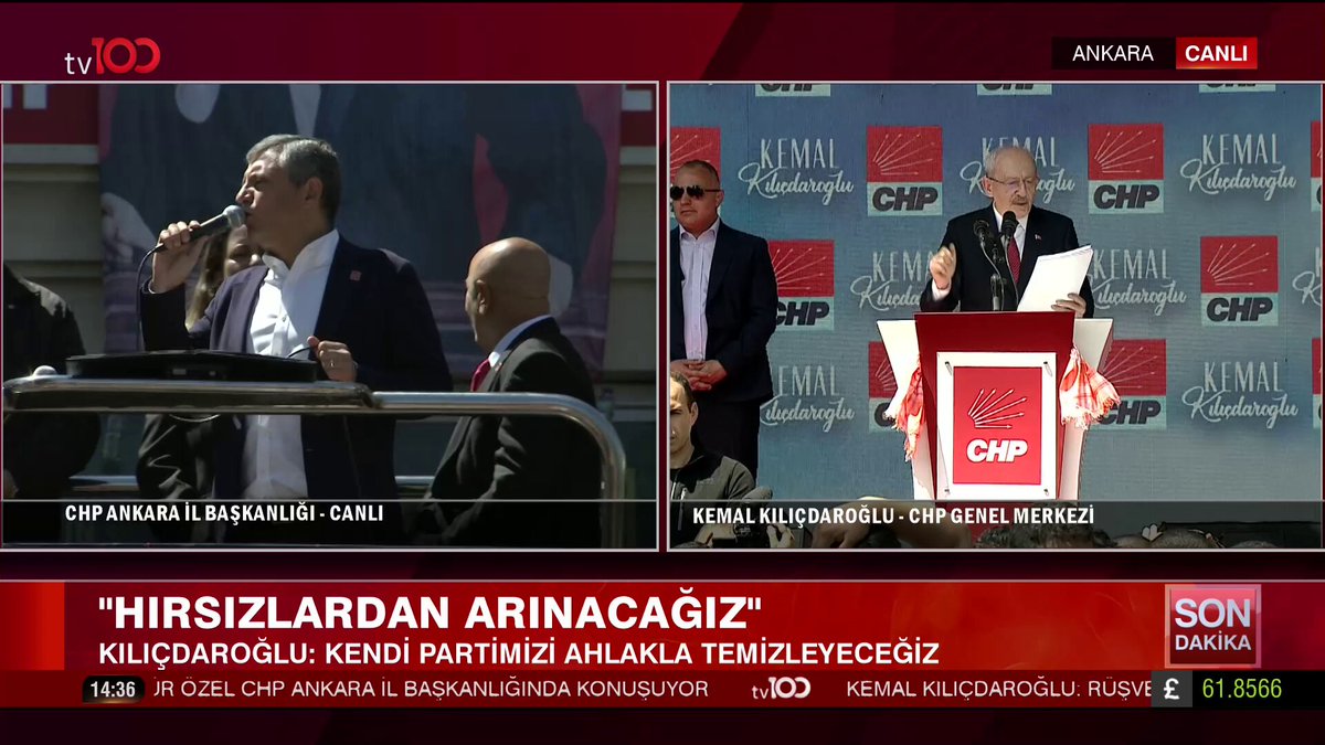 “MASUM BELEDİYE BAŞKANLARIMIZI KURTARACAĞIZ” Kemal Kılıçdaroğlu: Masum Belediye Başkanlarımızı kurtaracağız ama kirliye bulaşana da göz yummayacağız. Masum Belediye Başkanlarımız için mücadeleye başlıyoruz.
