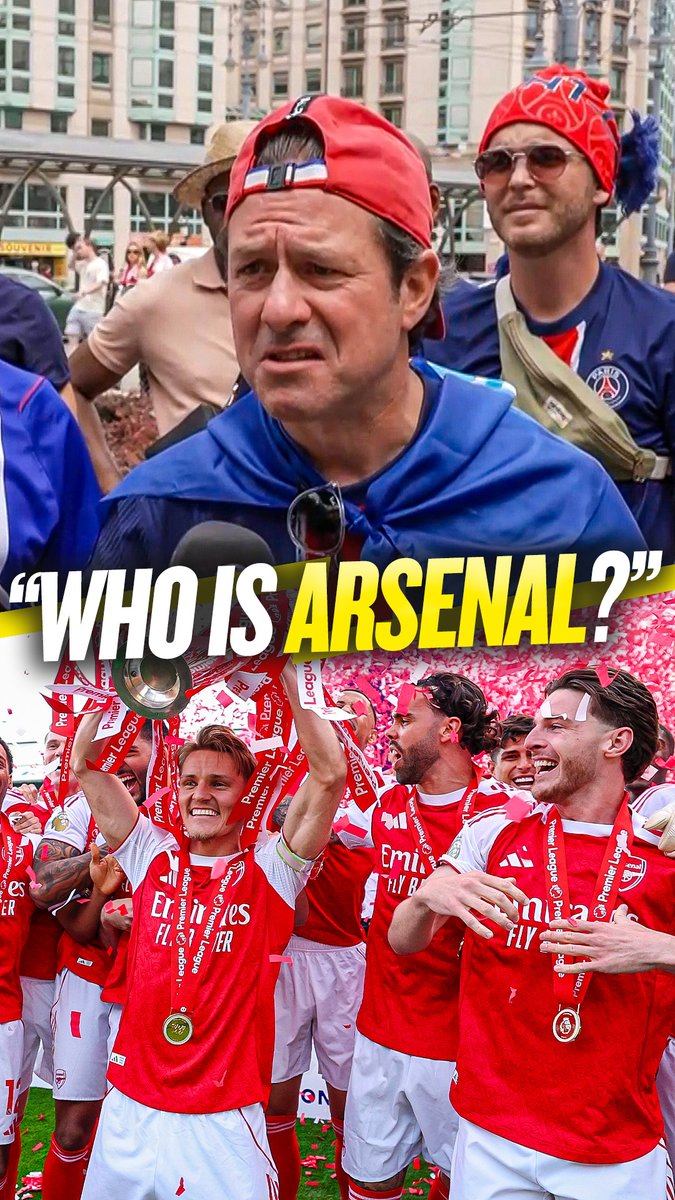 "I don't know Arsenal, who is Arsenal?" 🤣 PSG Fans are in high spirits in Budapest ahead of their Champions League final against Arsenal