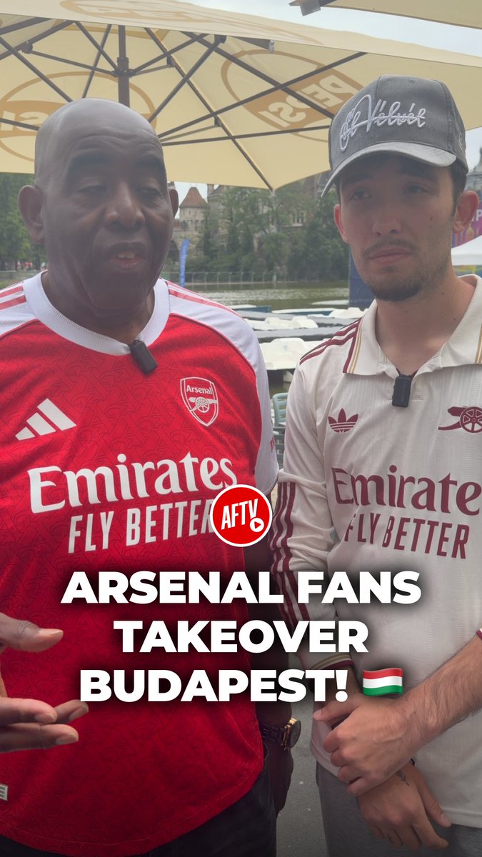 Arsenal Fans Are Taking Over Budapest! 🇭🇺 #AFTVBudapest