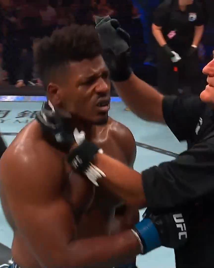 PLAYING SPOILER 😤 Alonzo Menifield silenced the #UFCMacau crowd with a RD1 finish! [ LIVE NOW on @ParamountPlus ]