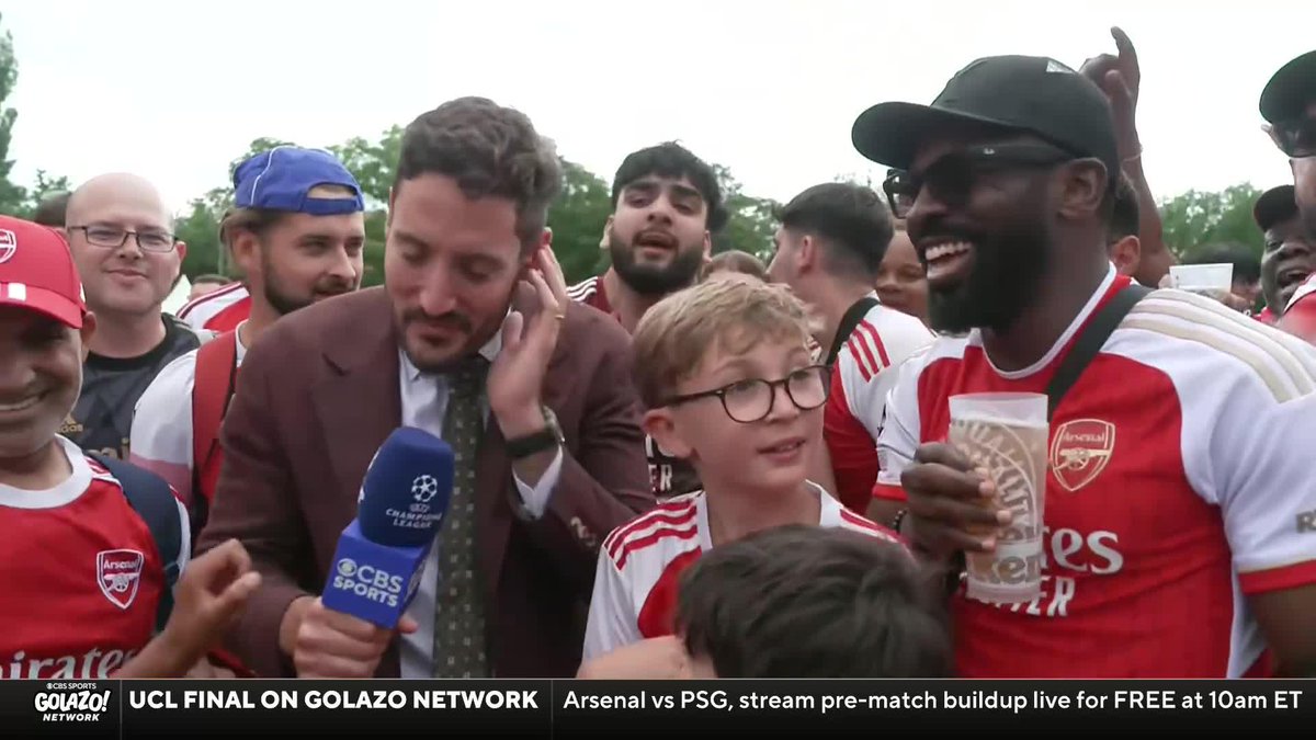 Arsenal supporters in Budapest are confident heading into today's #UCL Final 😤