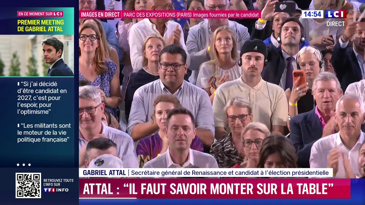 🔴 EN DIRECT - Présidentielle 2027 : premier discours du candidat Renaissance Gabriel Attal 🗣️ "Je n'ai pas l'intention de me renier. J'ai envie de bouger les choses : j'écoute, je tranche, j'agis (...) parce que nous avons besoin de la force d'agir !"