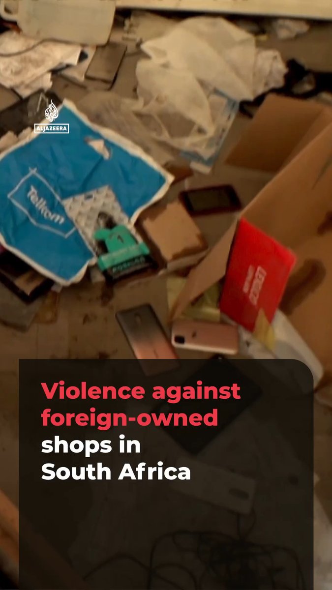 Foreign workers in South Africa are facing violence again and protests by anti-immigrant groups. Shops owned by foreign nationals have been ransacked as locals vent frustration over unemployment.
