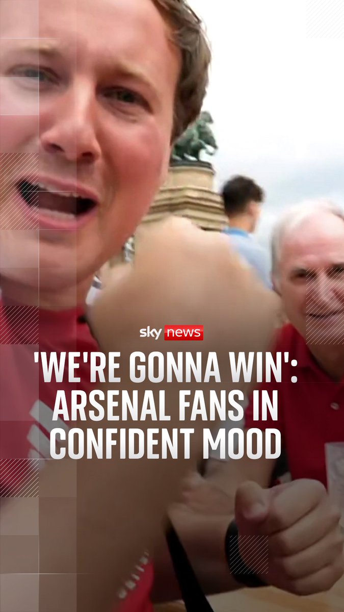 'We're gonna win it, of course we are! Sky's Rob Harris speaks to Arsenal fans in Budapest ahead of the Champions League final against PSG. Live updates: