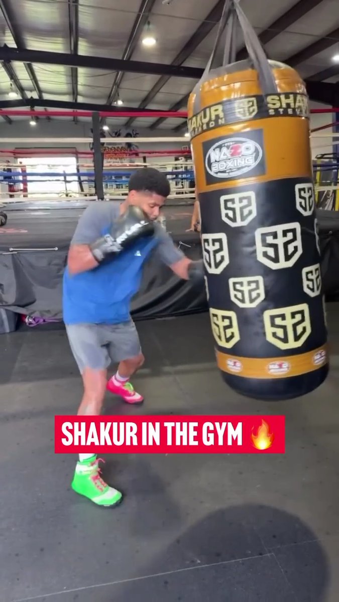 The Ring and WBO junior welterweight king Shakur Stevenson putting in that work as he awaits his next opponent 😤