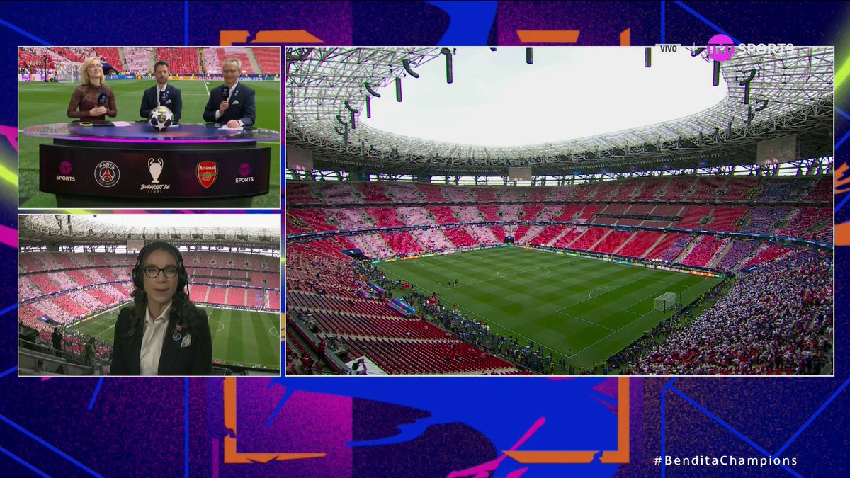 ¡Eres HISTÓRICA, Majo González! 🤩 Ya estamos en nuestra posición para vivir la definición de la #BenditaChampions. 🏆 🇫🇷 Paris Saint-Germain 🆚 Arsenal 🏴 📲 HBO Max Latinoamérica: 📺 TNT™ América Latina #UCLFinal | #TNTSportsEnHBOMax