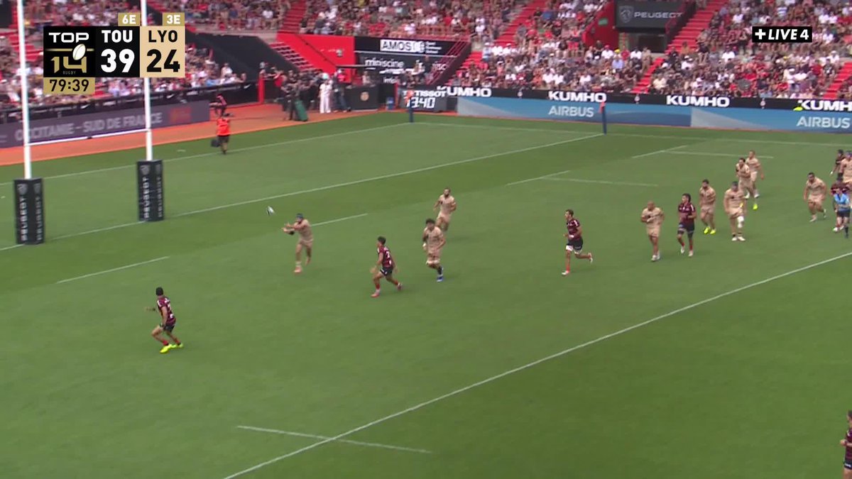 L'ESSAI SUPERBE DE WAINIQOLO 🤯 LOU Rugby 🙌 #STLOU