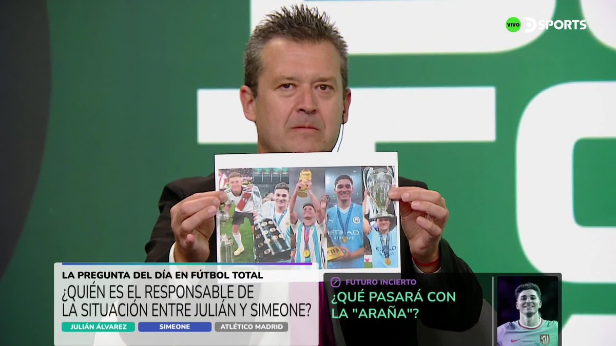 El gran problema que tienen en el Atlético de Madrid con Julián Álvarez y que, tanto Mateu Alemany como Óscar Mayo quieren ocultar, es que Julián y su entorno son los que filtran el 95% de las informaciones. Este que está aquí, es Juan Furlanich, un ultra y confeso merengue, antiLaportista hasta los huesos. Este vídeo es de febrero.