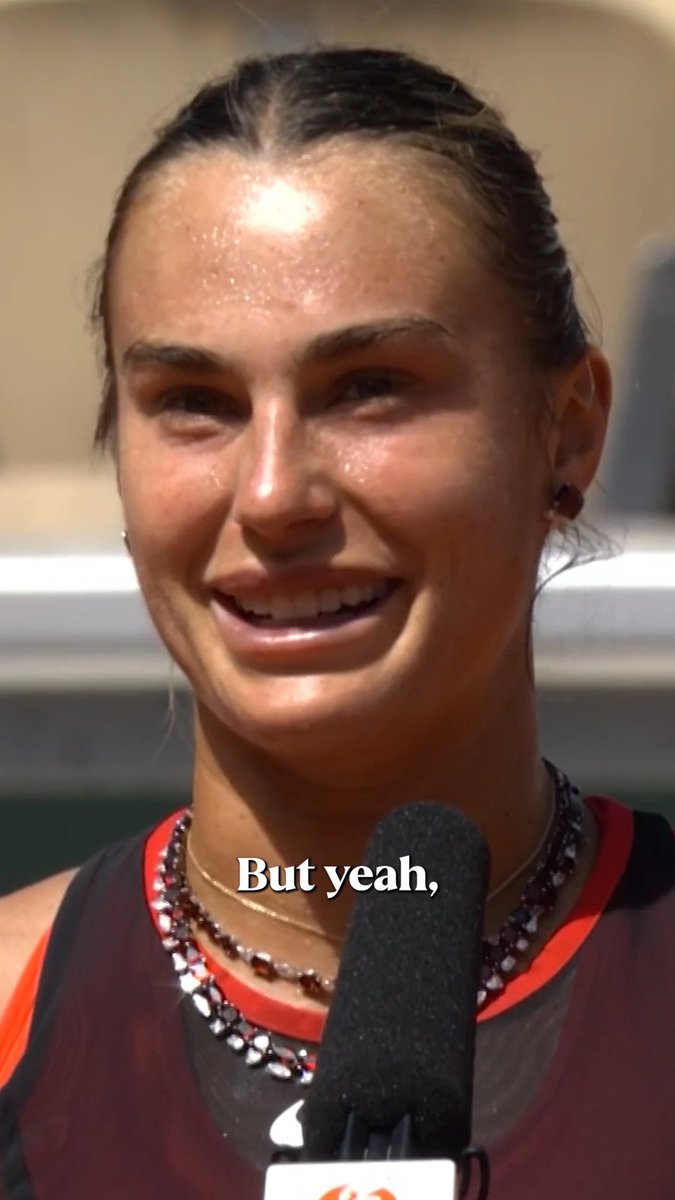 Aryna Sabalenka says her dance-off with Novak Djokovic is done, following his loss to João Fonseca at Roland Garros: "I'm super loyal to my friends so I guess the competition is done. It is how it is. There might be posing, not dancing" 😂