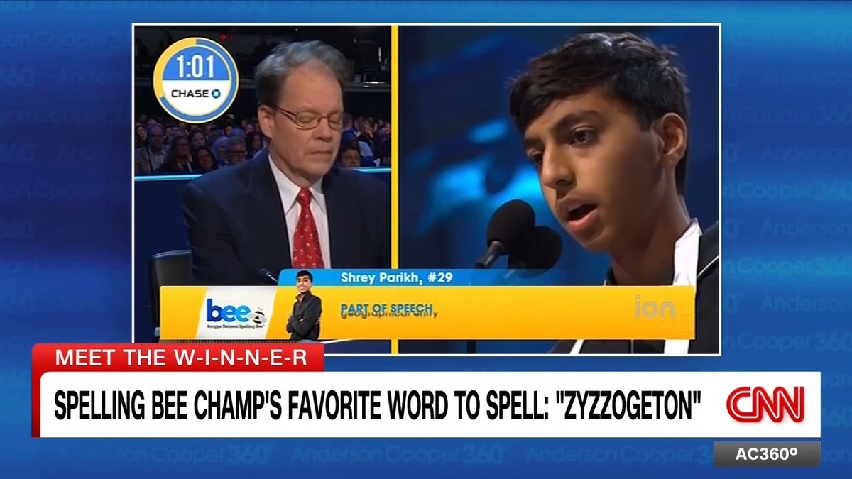 A new Scripps Spelling Bee champion has been crowned. Shrey Parikh won the title after he pulled off a record-settting final lightning-round.