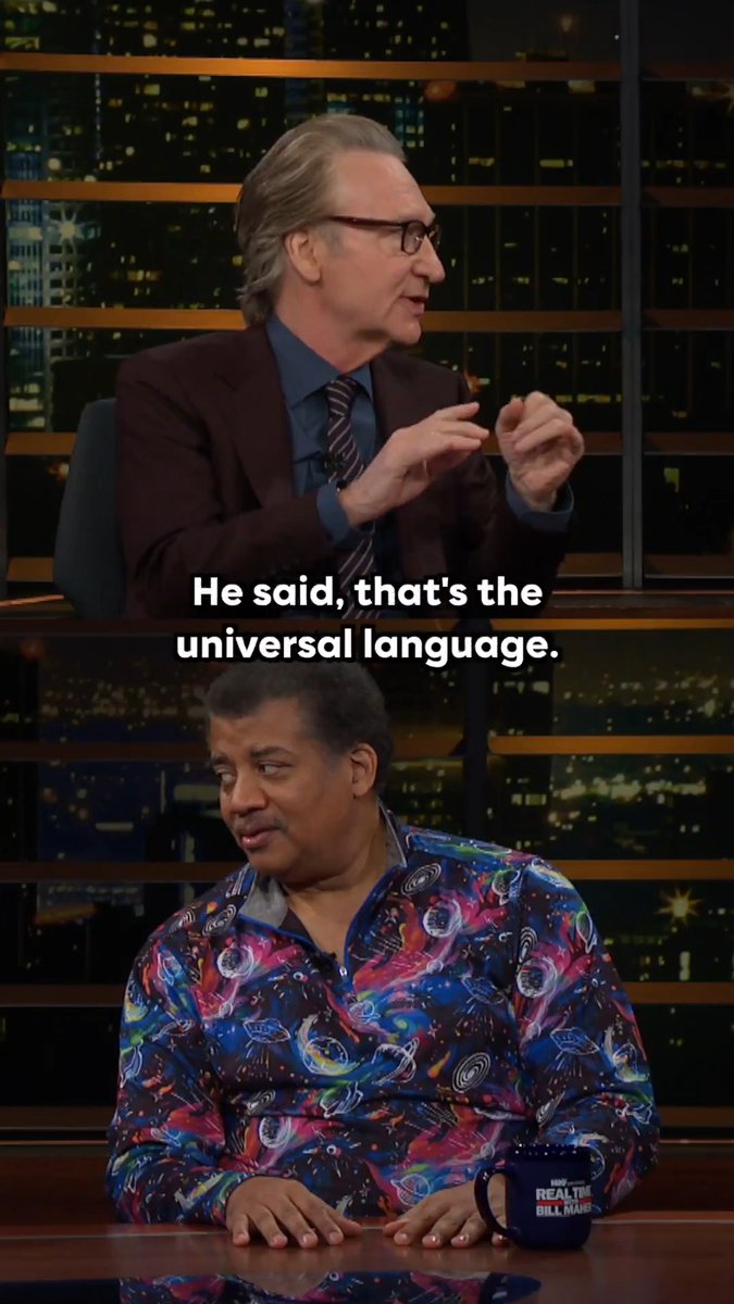 "You want to commune with the cosmos, you become fluent in math." Watch "Take Me to Your Leader" author and alien ambassador Neil deGrasse Tyson join Bill Maher on this week's #RTOvertime: