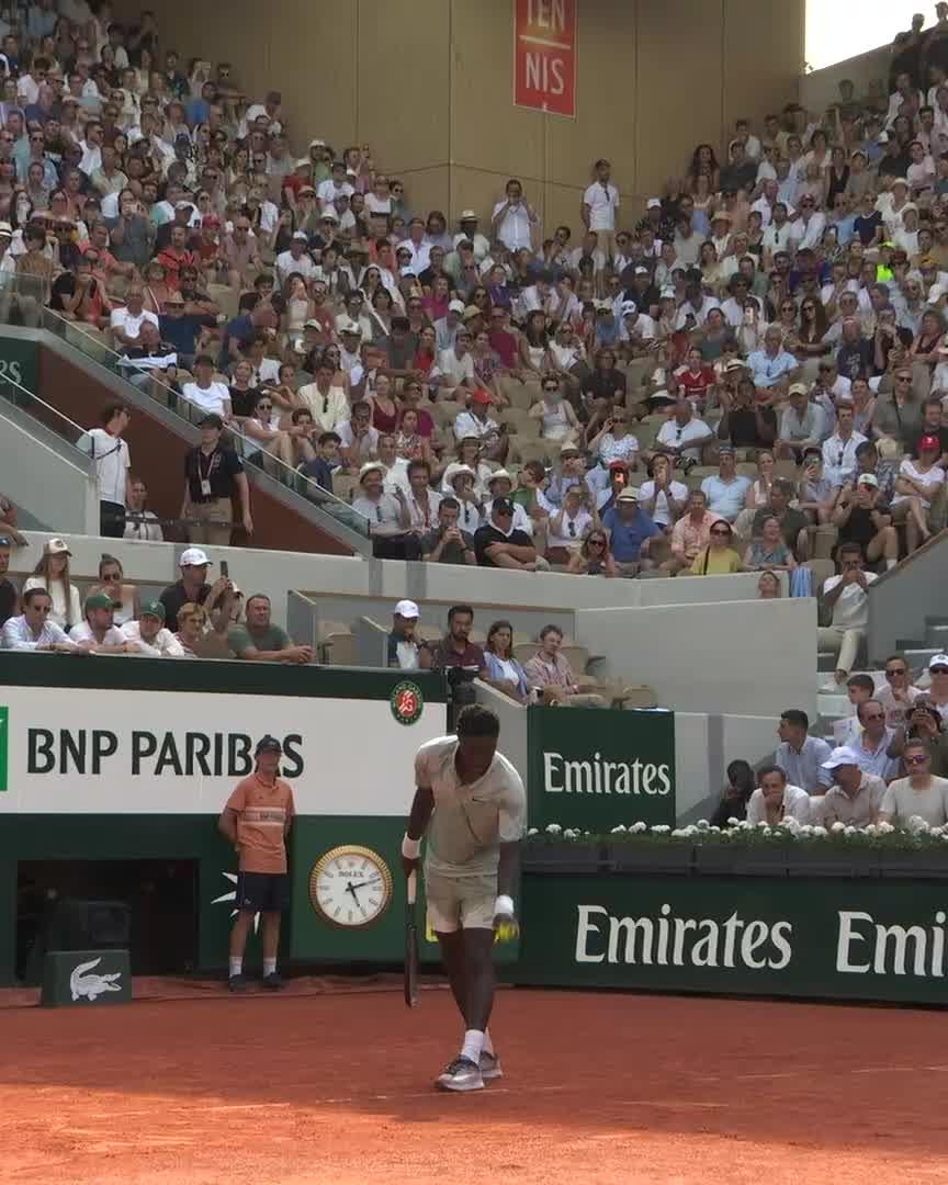 Reminder: this is Moise Kouame's FIRST main draw appearance in a slam, he's up a set against Tabilo 🤯