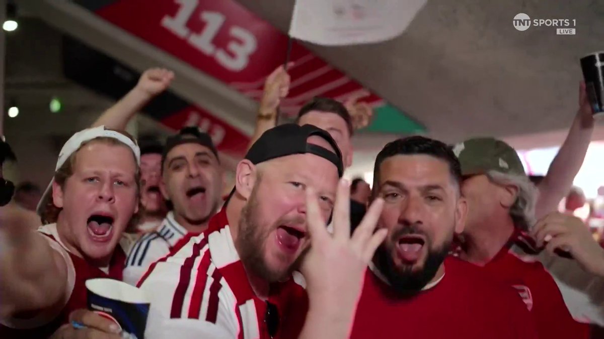 The Arsenal fans are bringing the atmosphere 🙌 📺 TNT Sports &amp; HBO Max