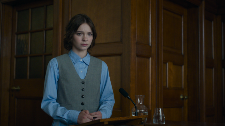 Pip on trial A GOOD GIRL'S GUIDE TO MURDER S2 is now playing!