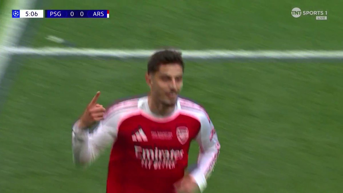 HAVERTZ SCORES THE OPENER! 🤩 Arsenal lead in the UEFA Champions League final! 📺 TNT Sports &amp; HBO Max