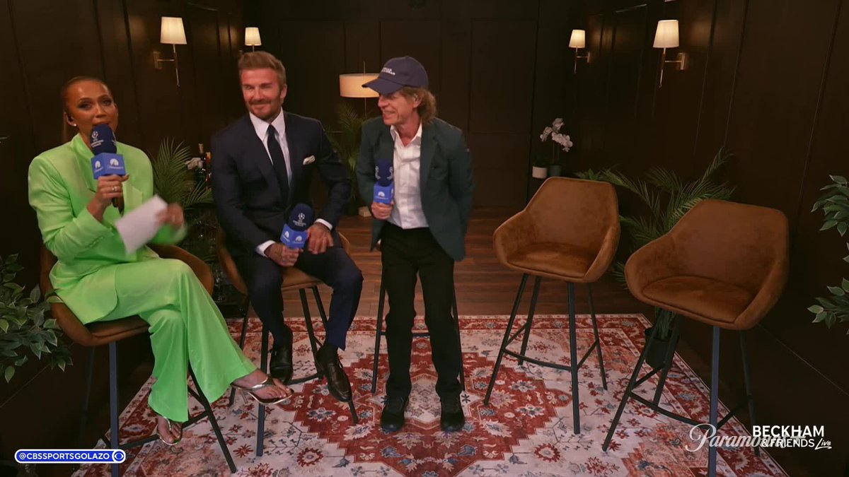 "We used to go to Arsenal from when we were seven years old." Sir David Beckham is joined by rock legend and Arsenal fan, Sir Mick Jagger 🐐 Stream the Beckham &amp; Friends Live altcast exclusively on Paramount+ 📺