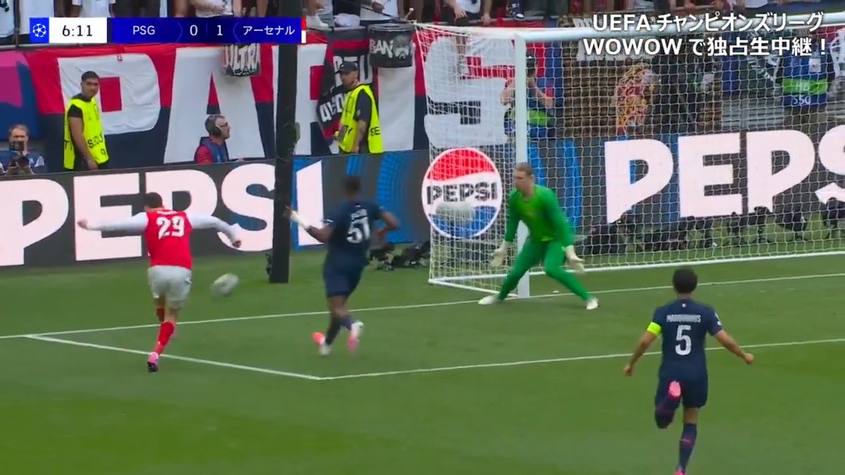 ハヴァーツのゴールでアーセナルが先制🇩🇪🔥 大一番での起用に応える豪快な一撃✨ 🎥WOWOWサッカー