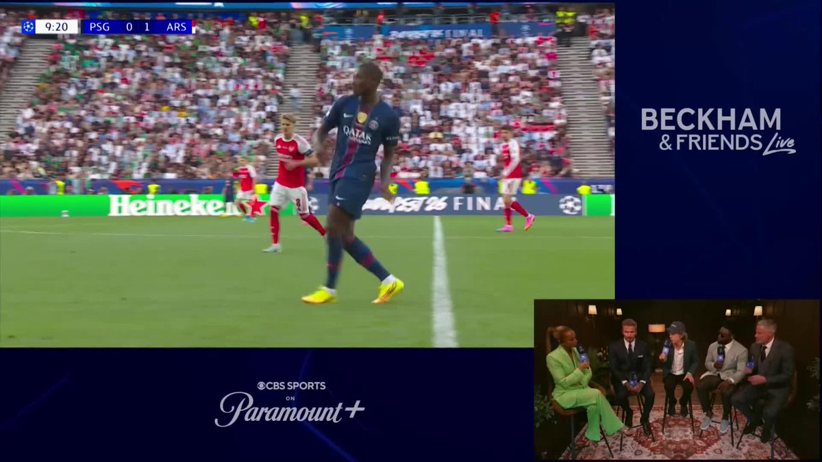 "My big son was lifting up my small son" 😂 Mick Jagger loved seeing his sons celebrate the Arsenal goal 🔴 Stream the Beckham & Friends Live altcast exclusively on Paramount+ 📺