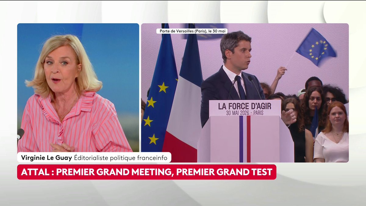 🔴 Présidentielle 2027 : "Gabriel Attal est emprisonné par le personnage qu’il essaie de présenter. On ne s’improvise pas candidat à l’élection présidentielle", estime Virginie Le Guay, éditorialiste politique franceinfo. #ToutEstPolitique #canal16