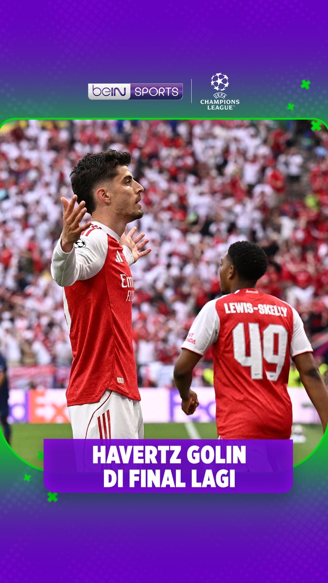 GOL Kai Havertz bawa Arsenal unggul pada menit ke-5 💥 #beINUCL