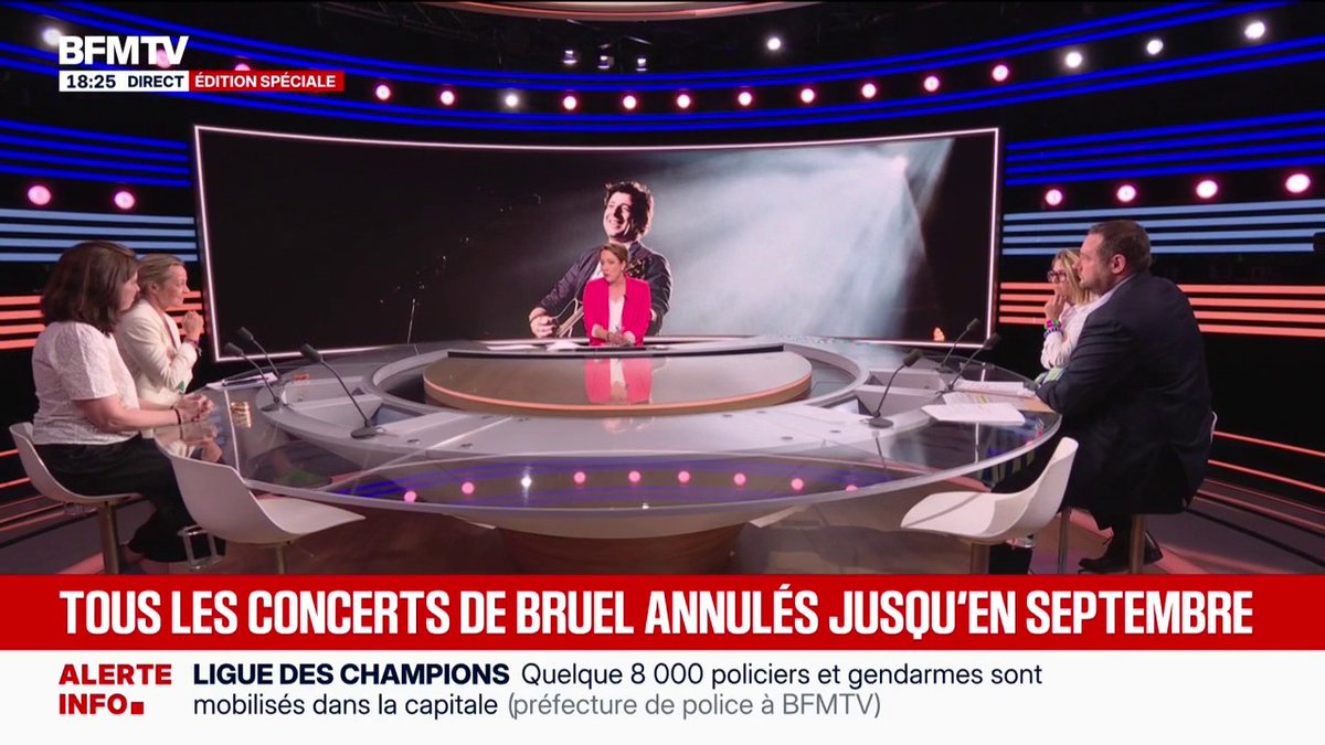 Annulation des concerts de Patrick Bruel: 🗨️"Enfin!", déclare Céline Piques, porte-parole d'Osez le féministe 🗨️"La présomption d'innocence, ce n'est pas une lubie d'avocat, c'est inscrit dans la Convention européenne des droits de l'homme", défend Julia Courvoisier, avocate