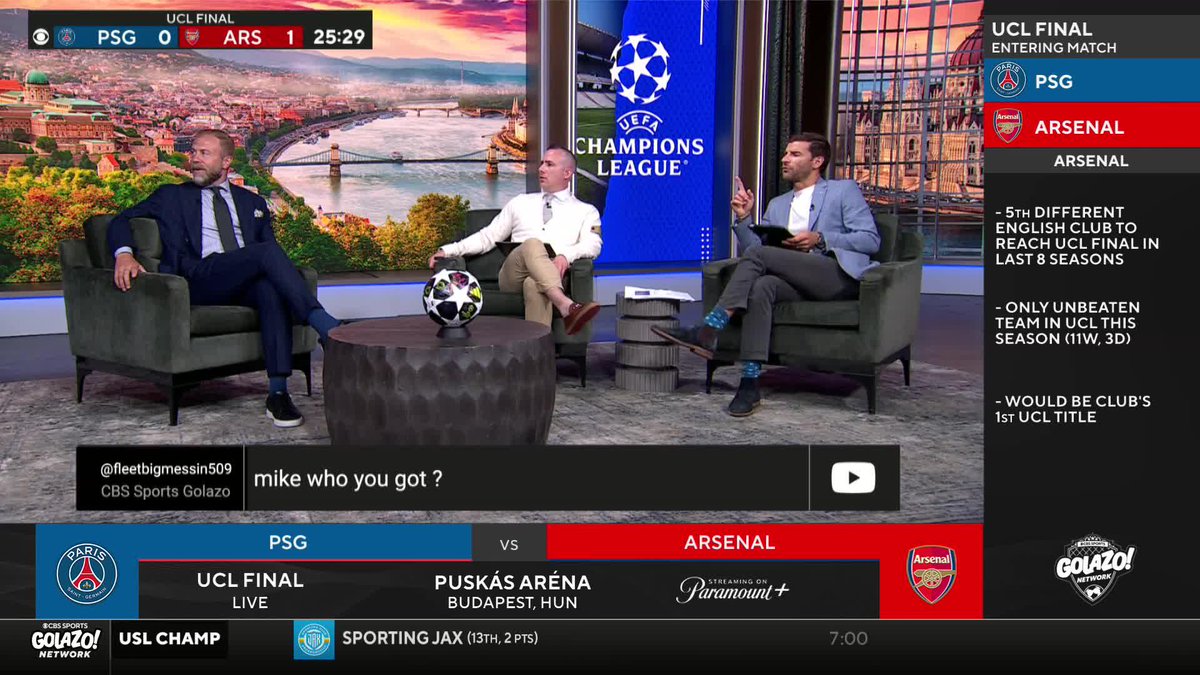 "Man, you'd have to say this is a dream first 28 minutes for them." 🤩 Mike Grella shares his thoughts on the opening moments of #UCL Final. UCL final Matchday Watchalong is LIVE on Golazo Network and YouTube 📺