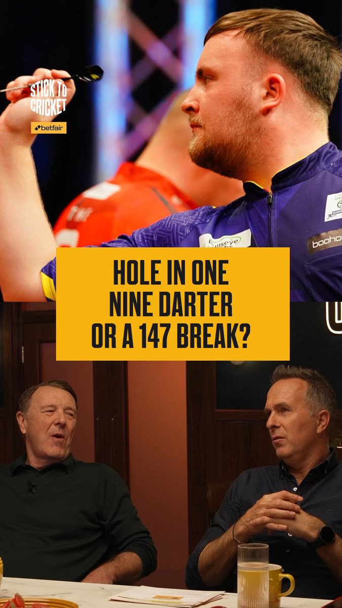 "A dartboard doesn't move... the conditions don't change!" 😂 What's the hardest sporting achievement here? 🤔👇