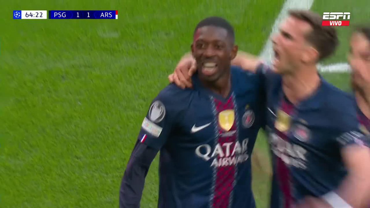 "Dembele": Por el gol de PSG contra Arsenal en la final de la #ChampionsLeague