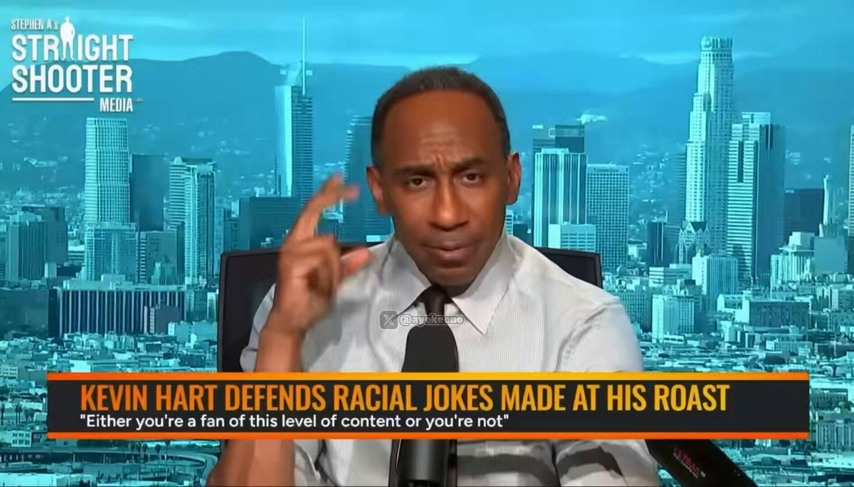 Stephen A. Smith reacts to rumors that Kevin Hart removed 18 jokes from ‘The Roast of Kevin Hart,’ calling him out for leaving in jokes about George Floyd, but cutting jokes about Melania Trump over fears of how President Trump would react 👀 “are you not concerned about the Black community? If you edited out 18 jokes how come it couldn’t have been 21?”