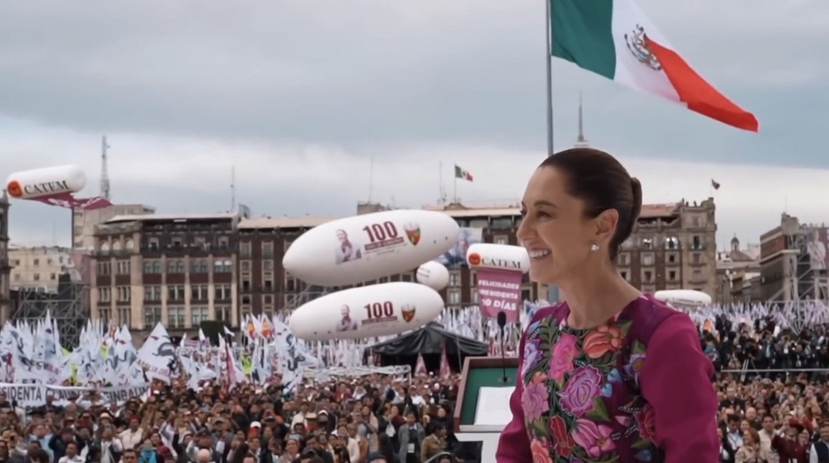 Este domingo celebremos el liderazgo, la firmeza y el compromiso de nuestra Presidenta @ClaudiaShein, quien cuenta con el respaldo y la confianza de millones de personas en todo el país. ¡Que viva México!