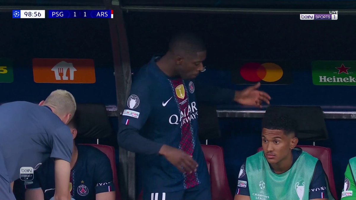 🎯 ديمبيلي يقوم بمهام مساعد المدرب لويس إنريكي #دوري_أبطال_أوروبا | #نهائي_الأبطال | #باريس_سان_جيرمان | #آرسنال #UCLfinal | #UCL | #beINUCL | #PSG | #Arsenal