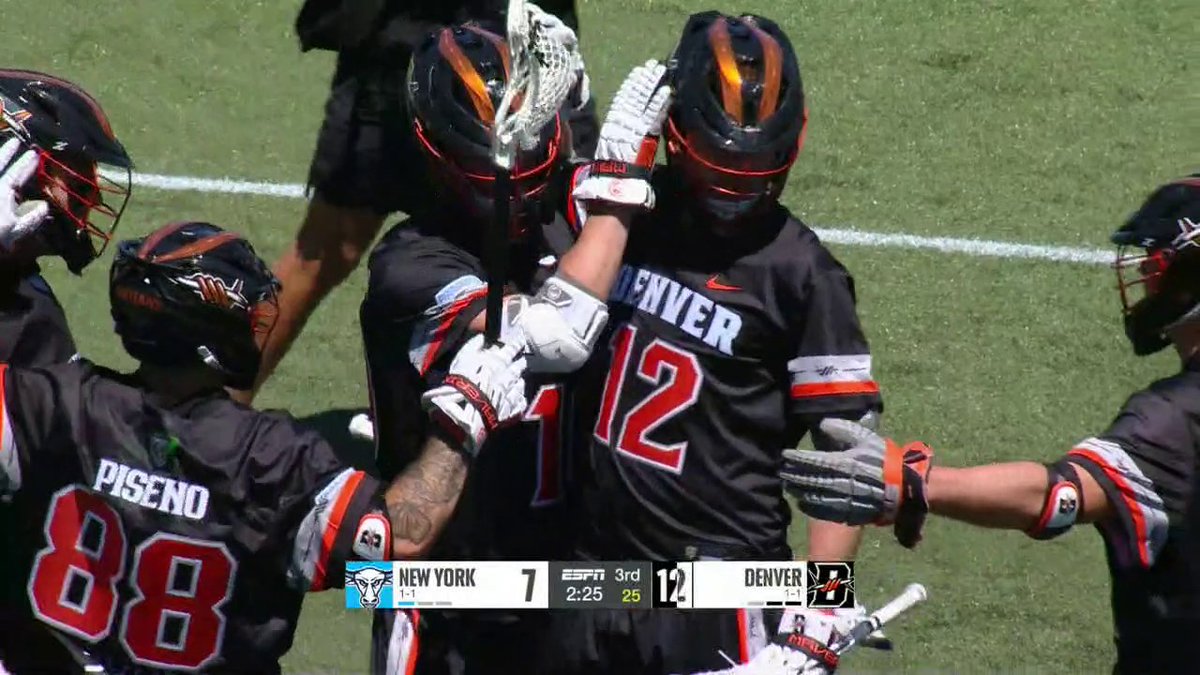 SEVEN unanswered goals from the Denver Outlaws against the reigning PLL champs 🔥