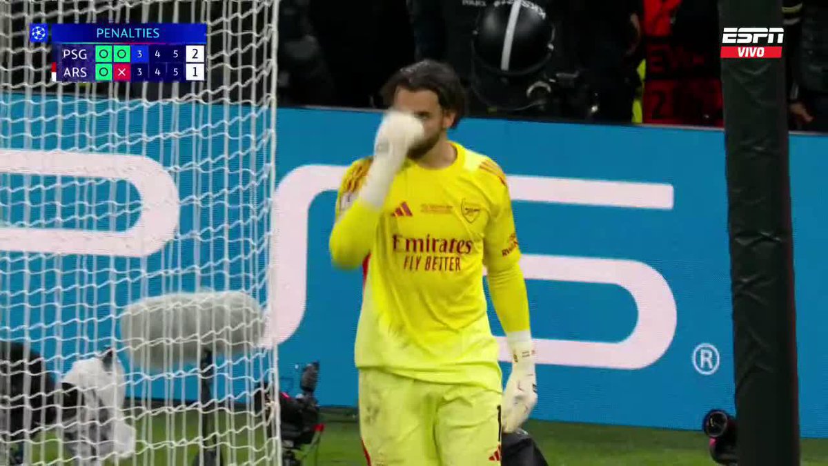 "Nuno Mendes": Porque David Raya le atajó su penal en la definición de la #ChampionsLeague