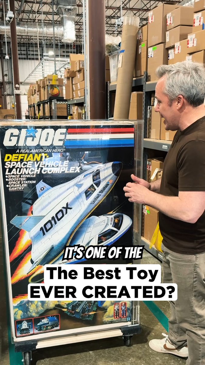 The Defiant was the toy most kids only dreamed about owning 🚀 Blast off now and explore the Spring Pop Culture Elite Auction: 1987 Hasbro G.I. Joe Defiant Space Shuttle playset, one of the most legendary and difficult-to-find pieces from the entire line. Nearly 40 years later, this massive NASA-inspired centerpiece still sits alongside the U.S.S. Flagg and Rocket-Firing Boba Fett in toy collecting lore.